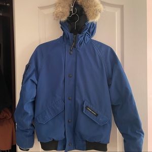 Canada Goose Blue Bomber Jacket (Youth L)